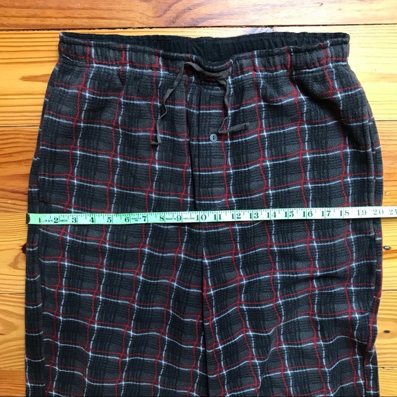 Jockey Gray Red Plaid Sleep Pants, EUC, S/M - Picture 4 of 11
